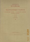 Dvorak A., Slovanske tange slawische tanze: Op. 46. piano 2 ms  1955