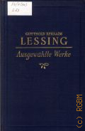 Lessing G.E., Ausgewahlte Werke  1954 (  )