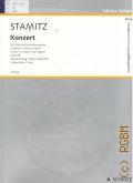 Stamitz C., Konzert fur Flote mit Streichorchester: Op. 69: G Dur. 2 Oboen, 2 Horner and lib. Auszug fur Flote und Klavier  1966