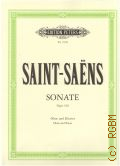 Saint-Saens C., Sonate. Op.166 fur oboe und klavier  ..