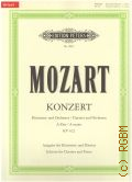 Mozart W.A., Konzert fur klarinette und orchester. A dur KV 622  ..