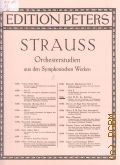 Strauss R., Orchesterstudien aus den Symphonischen Werken fur Klarinette. Heft 3. gausgewahlt und bezeichnet von Fr. Bartholomey  ..