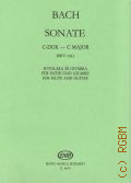 Bach J.S., Sonate C Dur BWV 1033: Fuvolara es gitarra kozreadja  1979