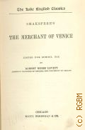 Shakespeare W., Shakespeare's the merchant of Venice  [cop.1900] (The Lake English classics)