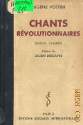 Pottier E., Chants rvolutionnaires  1937