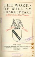 Shakespeare W., The works of William Shakespeare  1934