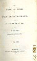 Shakespeare W., The Dramatic works of William Shakspeare  1849