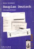 Griesbach H., Bauplan Deutsch. Losungsschlussel  1995