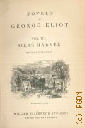 Eliot G., Silas Marner. Scenes of clerical life. Novels of George Eliot Vol.3-4  [1880]