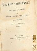 Bulwer-Lytton E.G., Kenelm Chillingly  1873 (Collection of British authors. 1308, 1309)