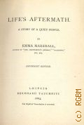 Marshall E., Life's aftermath  1883 (Collection of British authors. Vol.2180)