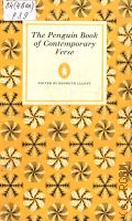 The Penguin Book of Contemporary Verse. 1918-60  1977