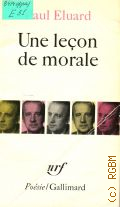 Eluard P., Une lecon de morale  1981