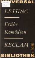 Lessing G. E., Fruhe komodien. ausserungen lessings zur komodie  1979