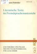 Loschmann M., Literarische Texte im Fremdsprachenunterricht  1984 (Zur Theorie und Praxis des Deutschunterrichts fur Auslander)