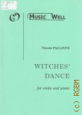 Paganini N., Witches' Dance: Op. 8: for violin and piano. Edited by F. Kreisler  [200-]