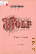 Wolf H., . Gedichte von Eduard Mrike: fur eine Singstimme und Klavier. Bd. 1  [nach 1949]