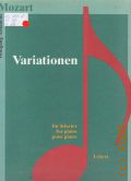 Mozart W.A., Variationen: f&#252;r Klavier. [Urtext].  1994